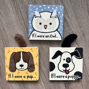 Jellycat Books If I Were a Pup If I Were a Puppy If I Were an Owl Set